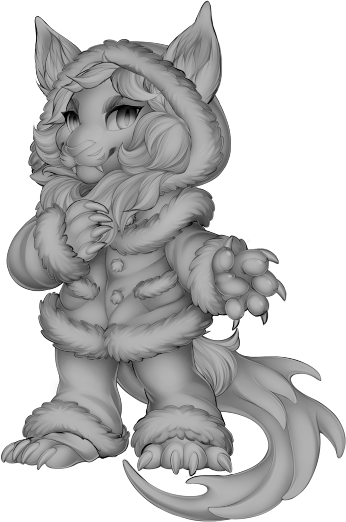 Fluffy - Illustration (739x1082)