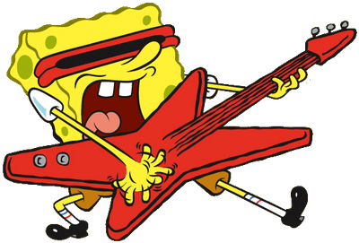 Spongebob Rock N Roll - Sponge Bob Square Pants (400x400)
