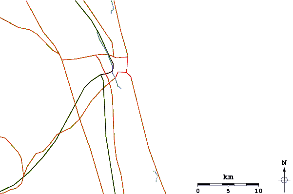 Roads And Rivers Around St Augustine Beach Pier - Parallel (601x398)