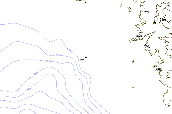 Shoreline Around Palm Beach - Map (601x398)
