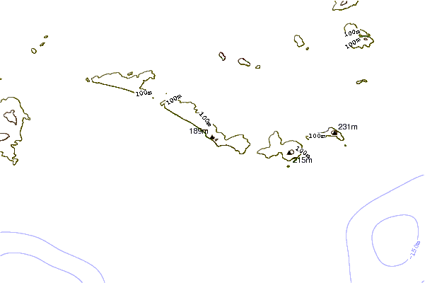Shoreline Around Sand Patch Beach - Drawing (601x400)