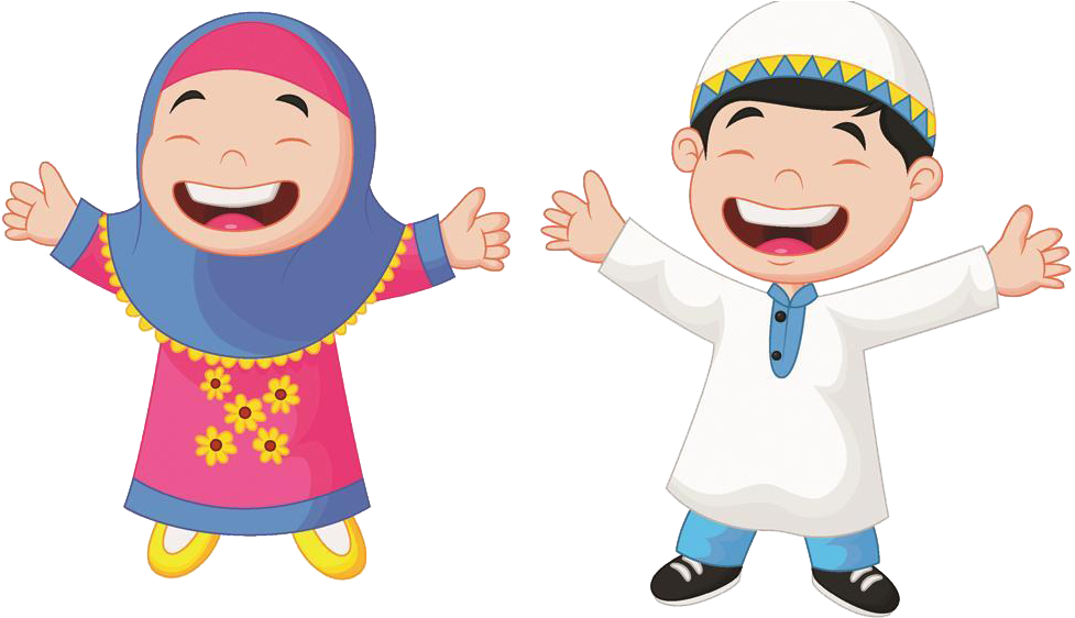 Muslim Cartoon Child Illustration - Gambar Kartun Anak Muslim (1000x718)