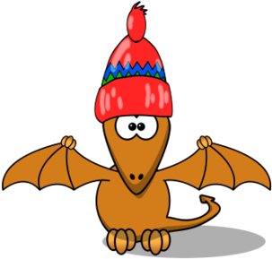 Pterodaktil - Cartoon Pterodactyl (500x310)