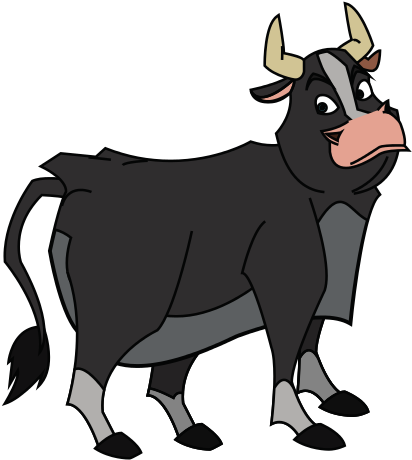 Bull Cartoon Design - Drawing (550x550)