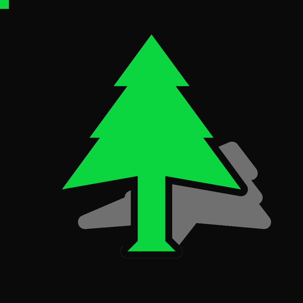 Map Symbol Park 02 Tree Map Key Clipart - ตัด กระดาษ เป็น ต้น คริสต์มาส (1024x1024)