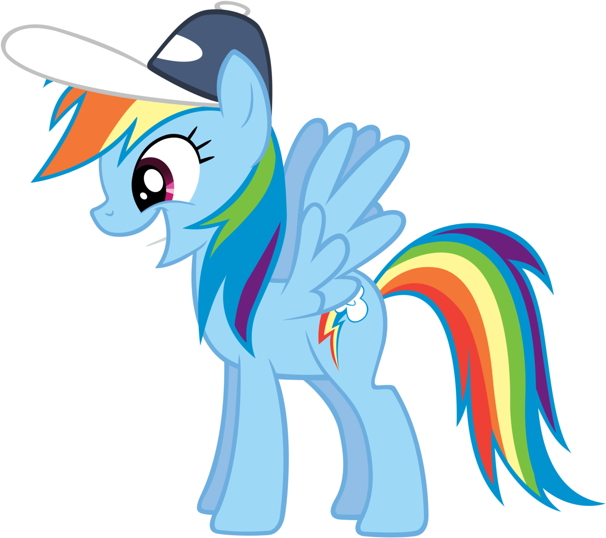 Rainbow Dash Happy Vector For Kids - Rainbow Dash (1600x1200)