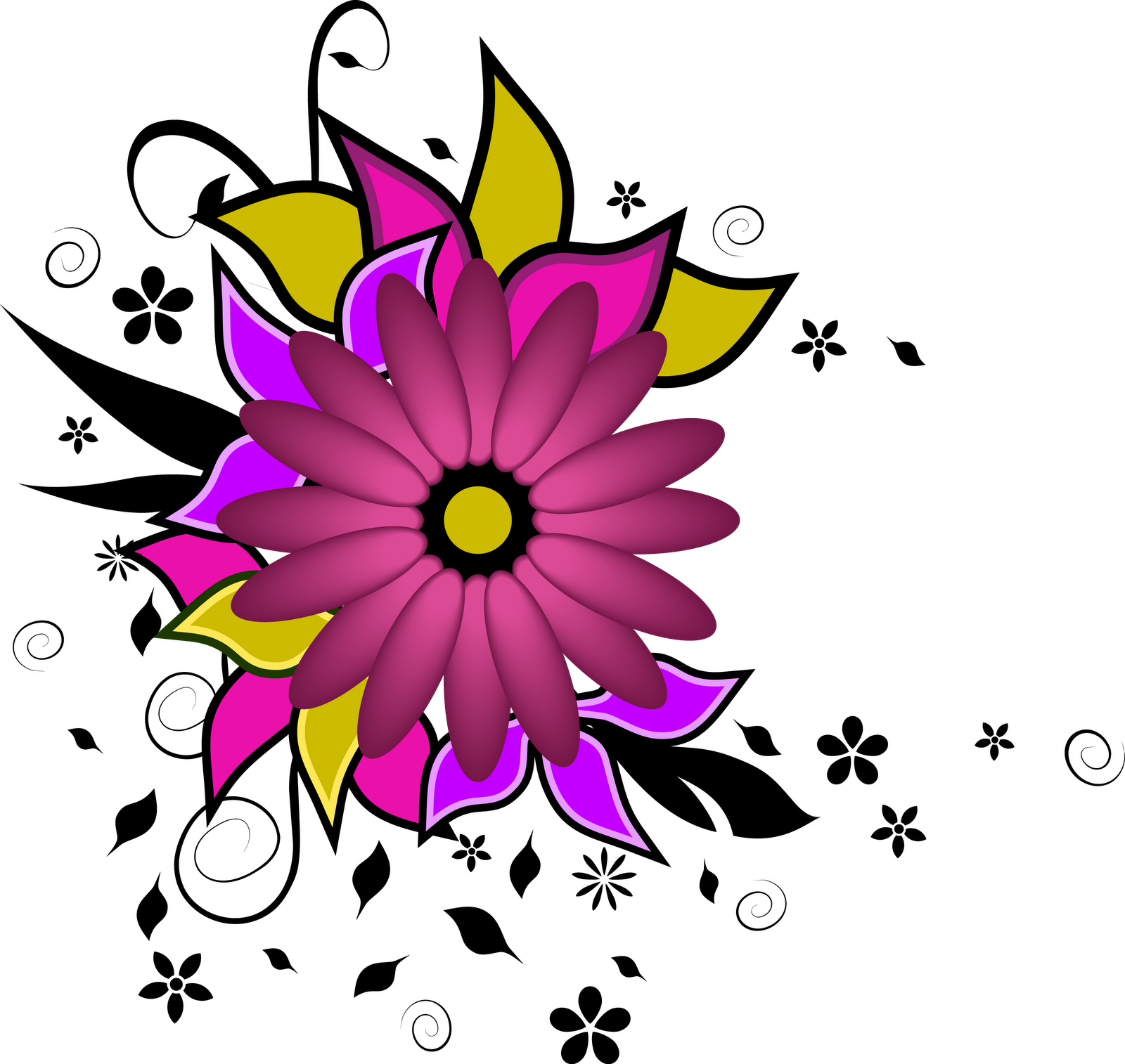 Fantasy Flower - Encapsulated Postscript (1600x1514)
