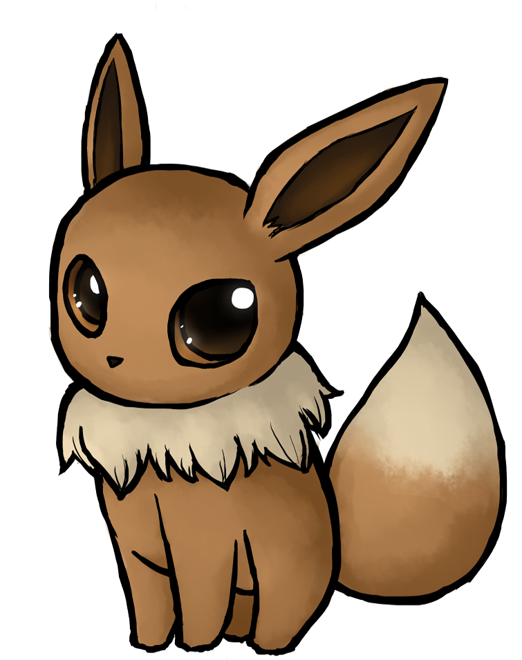 Eevee By Xlolfishx - Drawing (877x995)