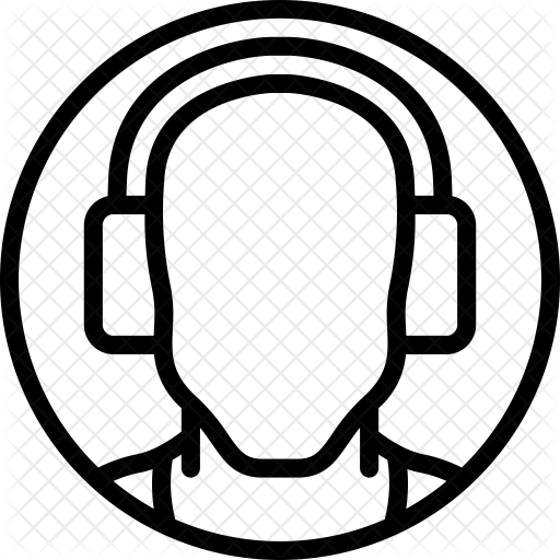 Safety Earbuds Icon - Vector Graphics (512x512)