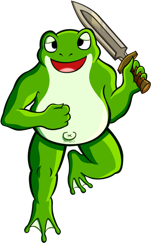 Frog Squire Concept Art - Frog With A Shield (628x1000)