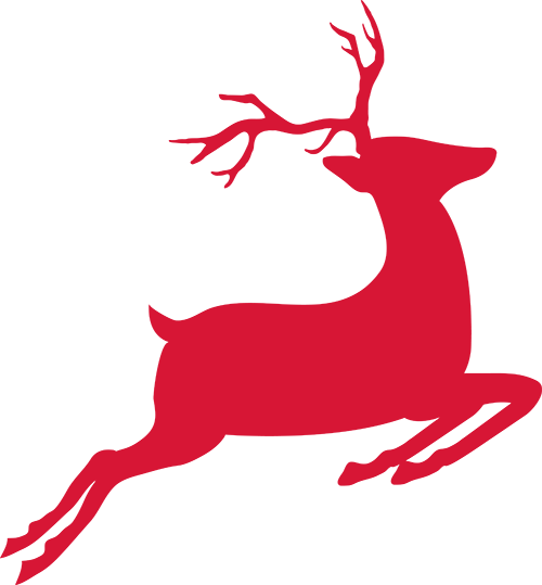 Remove Image - 鹿 奔跑 剪影 (500x539)