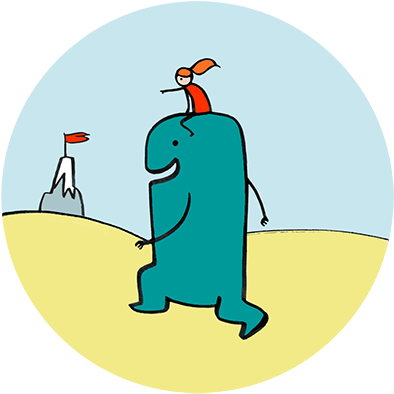 Challenge Response - Cartoon (400x407)