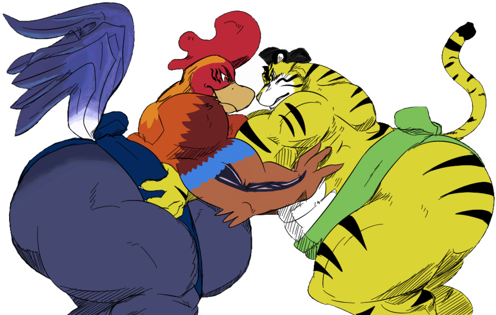 Rooster Vs Tiger - Tiger (1024x628)