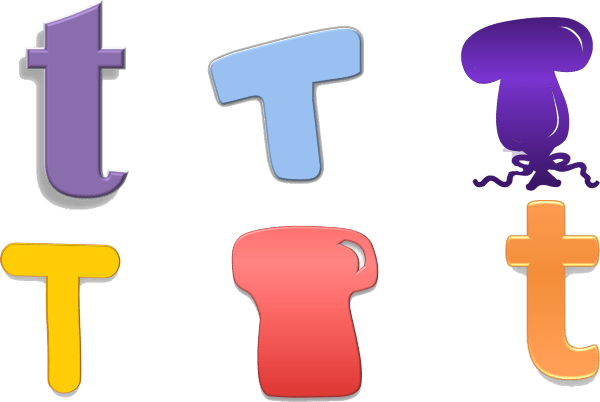 Bubble Letter U - At&t (600x402)