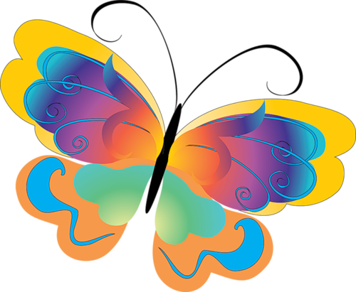 Butterfly Vector (500x411)