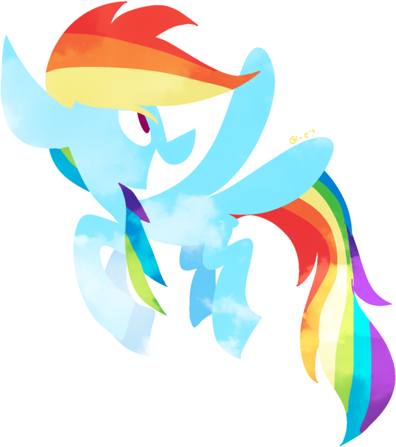 Rainbow Clouds By Dizzee-toaster - Rainbow Clouds By Dizzee-toaster (857x932)