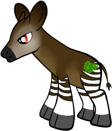 Jungle Leaf - Cartoon (379x444)