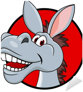 Donkey Head Cartoon (400x400)