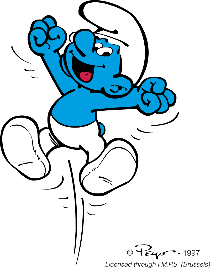 Smurf Vector - Smurf Logo (800x1017)