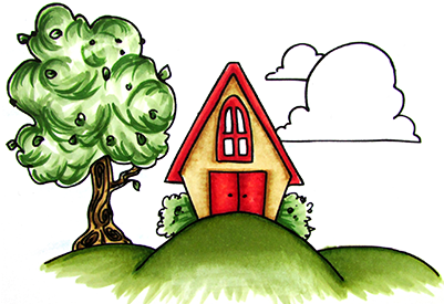Schoolhouse - Little Darlings 2 1/2" X 4" Saturated Canary (yellow) (400x365)