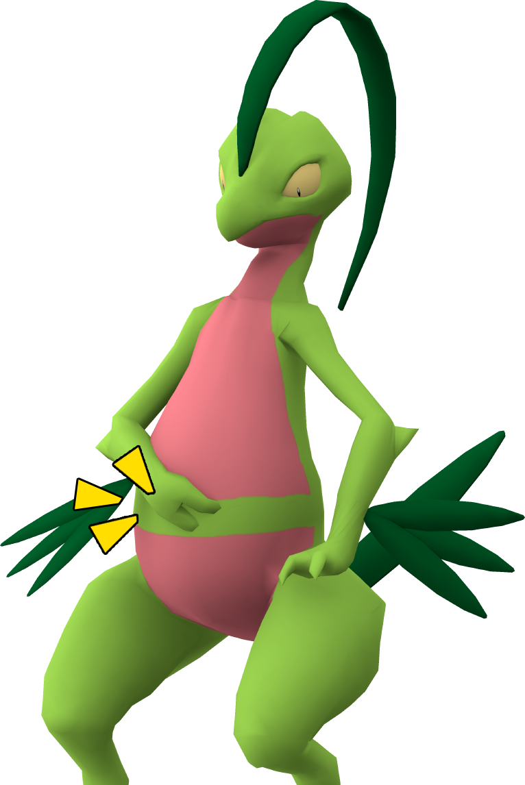 Hungry Grovyle - Cartoon (766x1146)