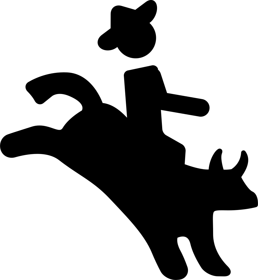 Rodeo Silhouette Comments - Rodeo Icon (902x980)