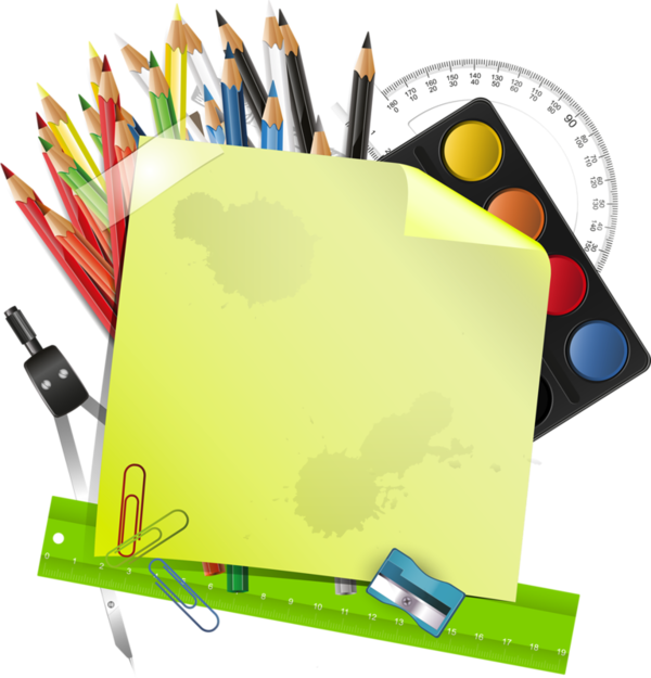 Crayons De Couleurs,articles D Ecole - Ecole Crayon (600x625)