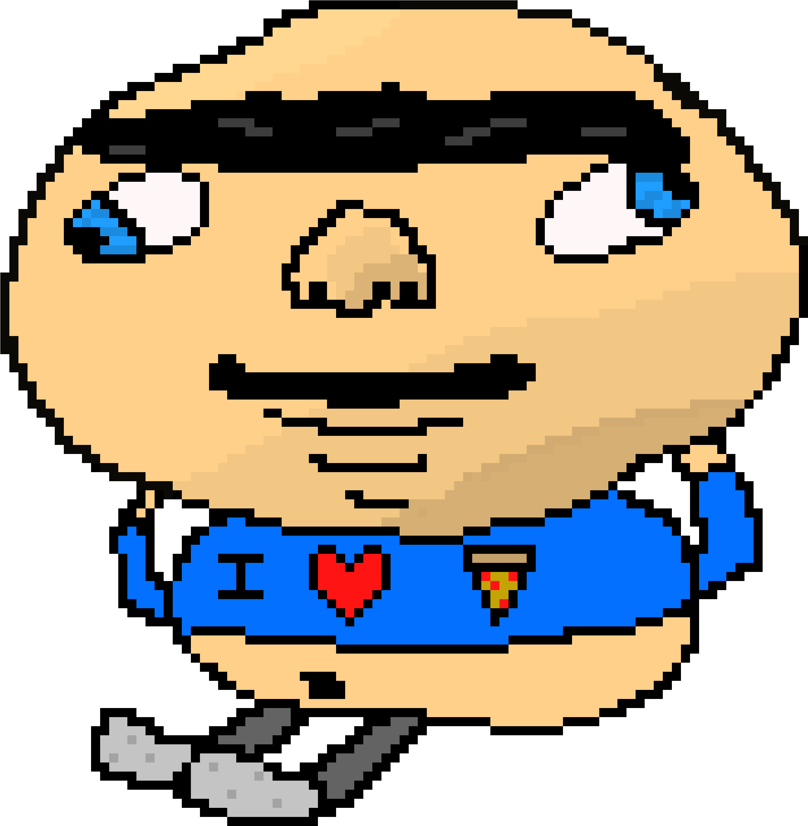 Fat Guy - Fat Guy Pixel Art (3090x2880)