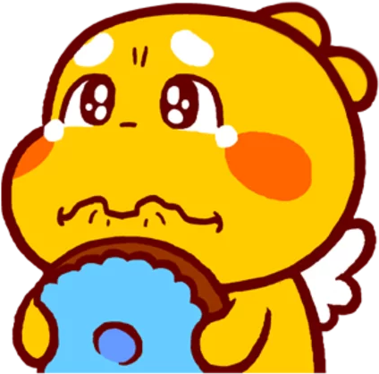 A Famous Telegram Sticker - Qoobee Agapi Sad (512x443)