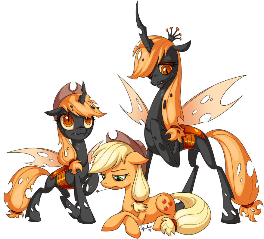 Applejack As A Changeling (900x820)
