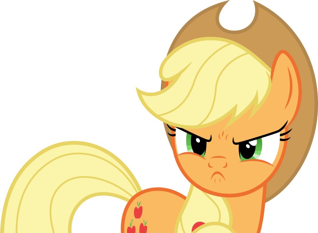 Vector - Mlp Applejack Angry (1044x765)