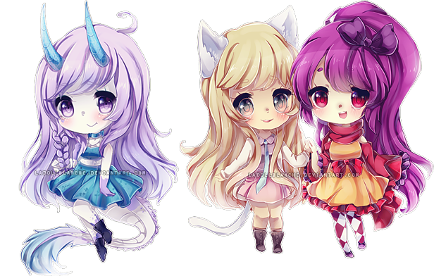 Anime Mermaid - Chibi (616x392)