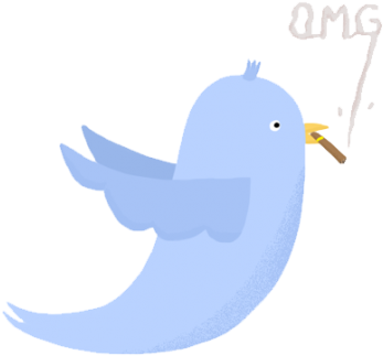 Is For Twitter - Cartoon (360x360)