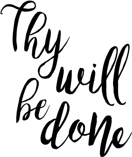 Transparency / Overlay For Personal Use - Thy Will Be Done (564x789)