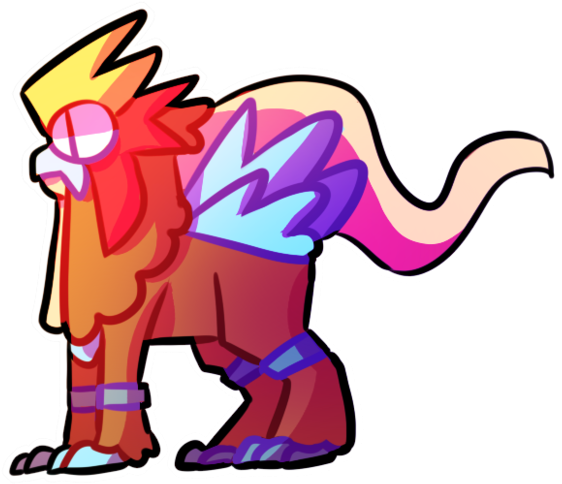 Chibi Entei By Cryptae - Art (600x536)