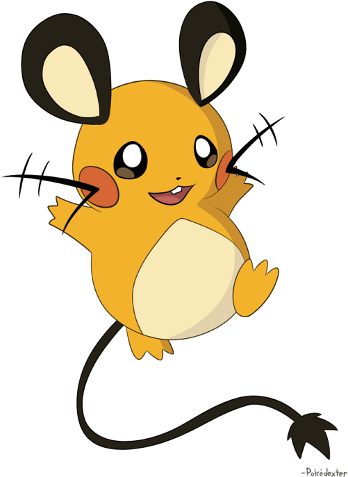 Hopping Dedenne - Cartoon (528x700)