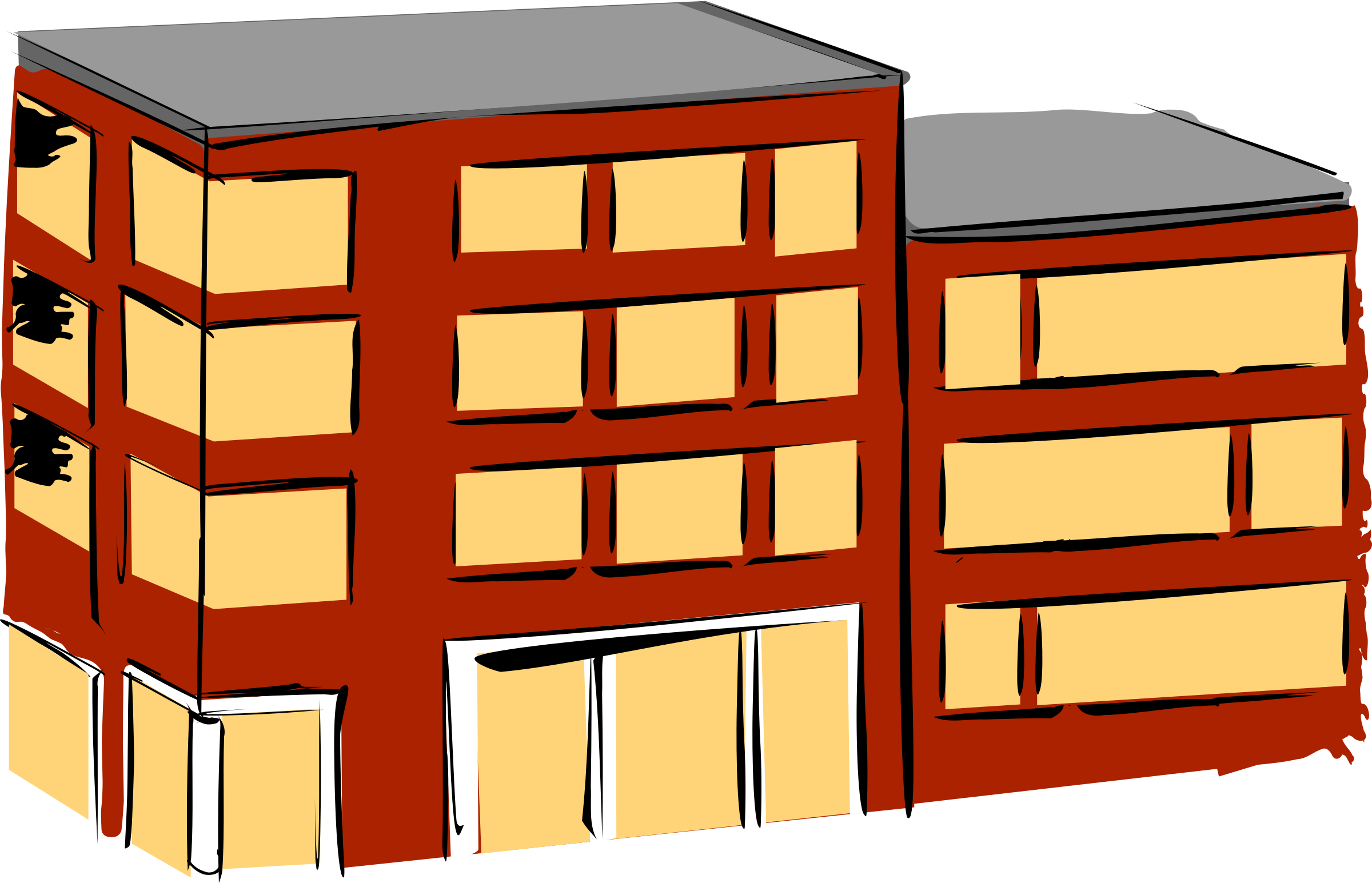 Apartment Building - Wood (2400x1545)
