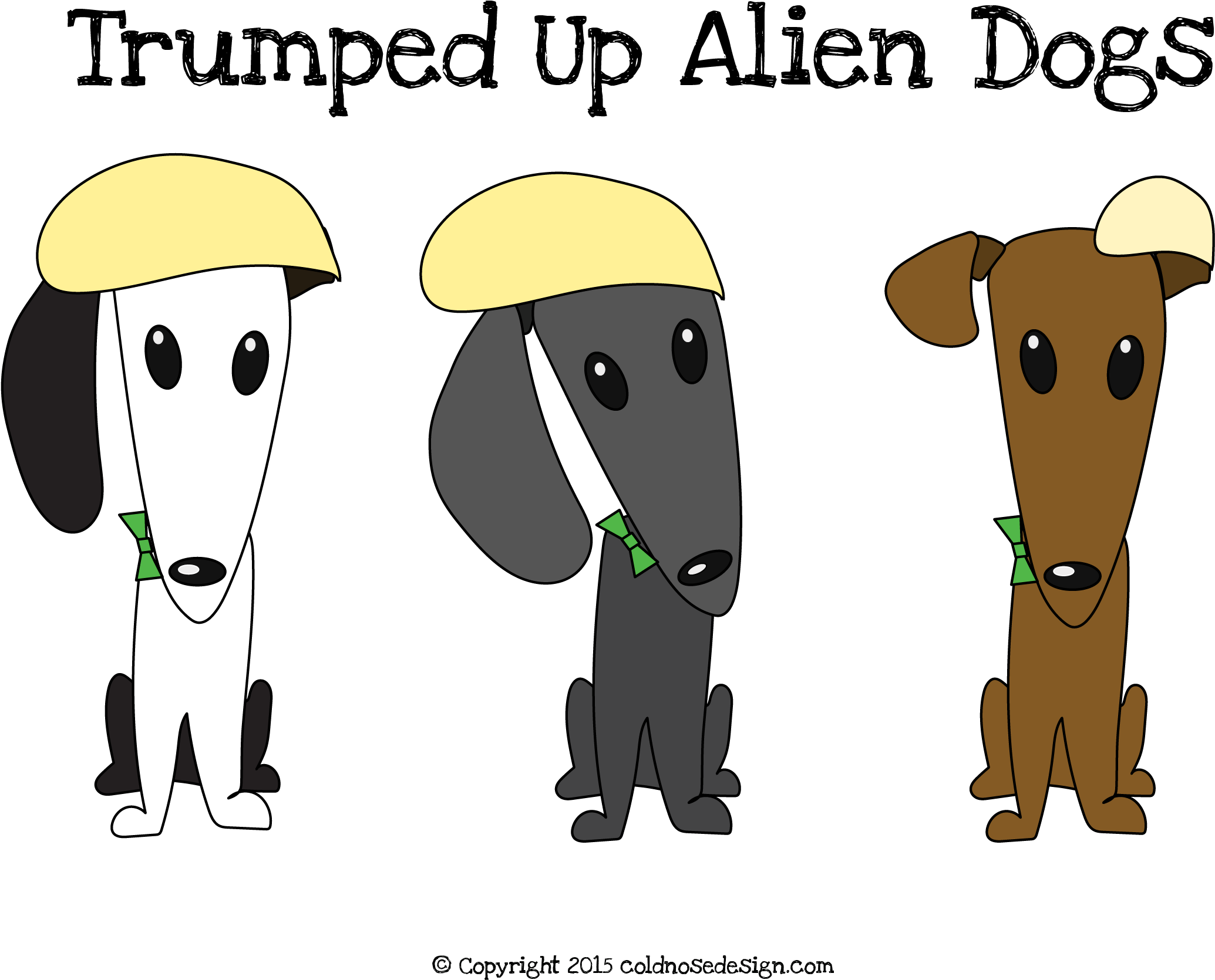 Alien Dogs Note Cards (2300x1939)