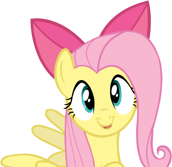 Fluttershy Bow By Egstudios93 - Wallpaper (900x668)