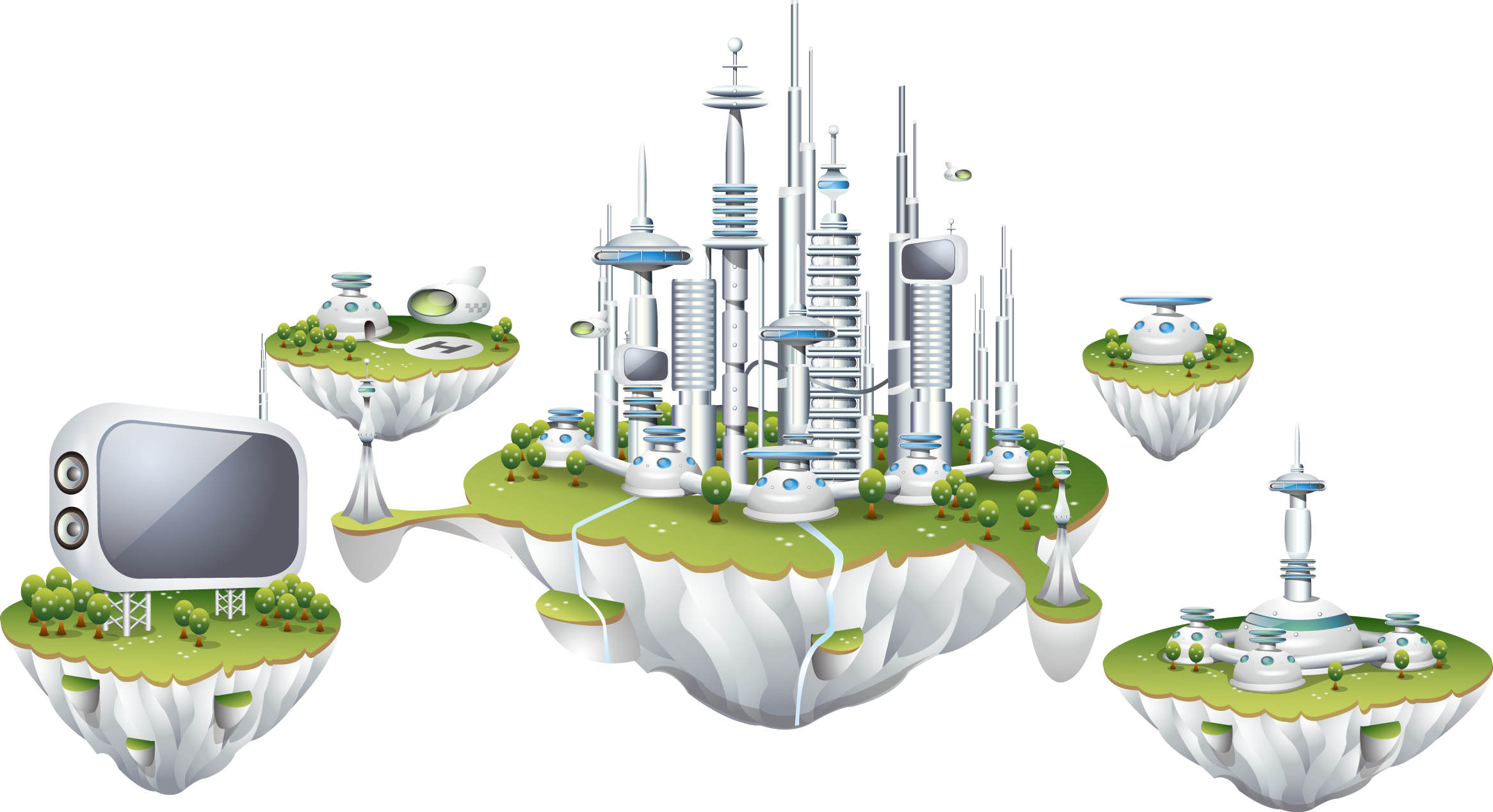 Architecture Business Euclidean Vector Building - Vector (2332x1269)