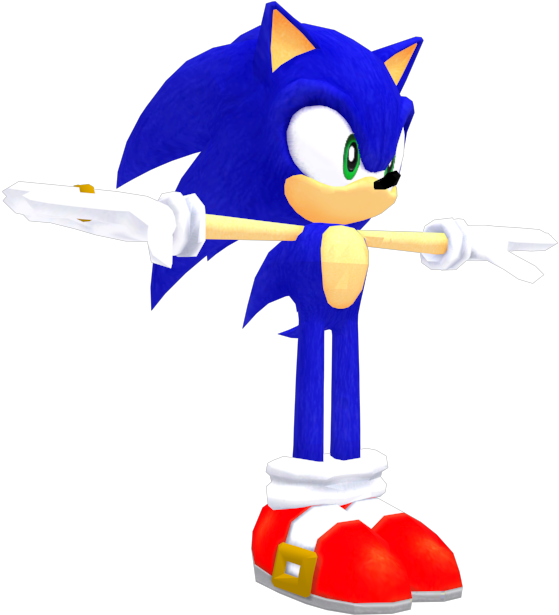 Sonic Satsr Model - Cartoon (750x650)