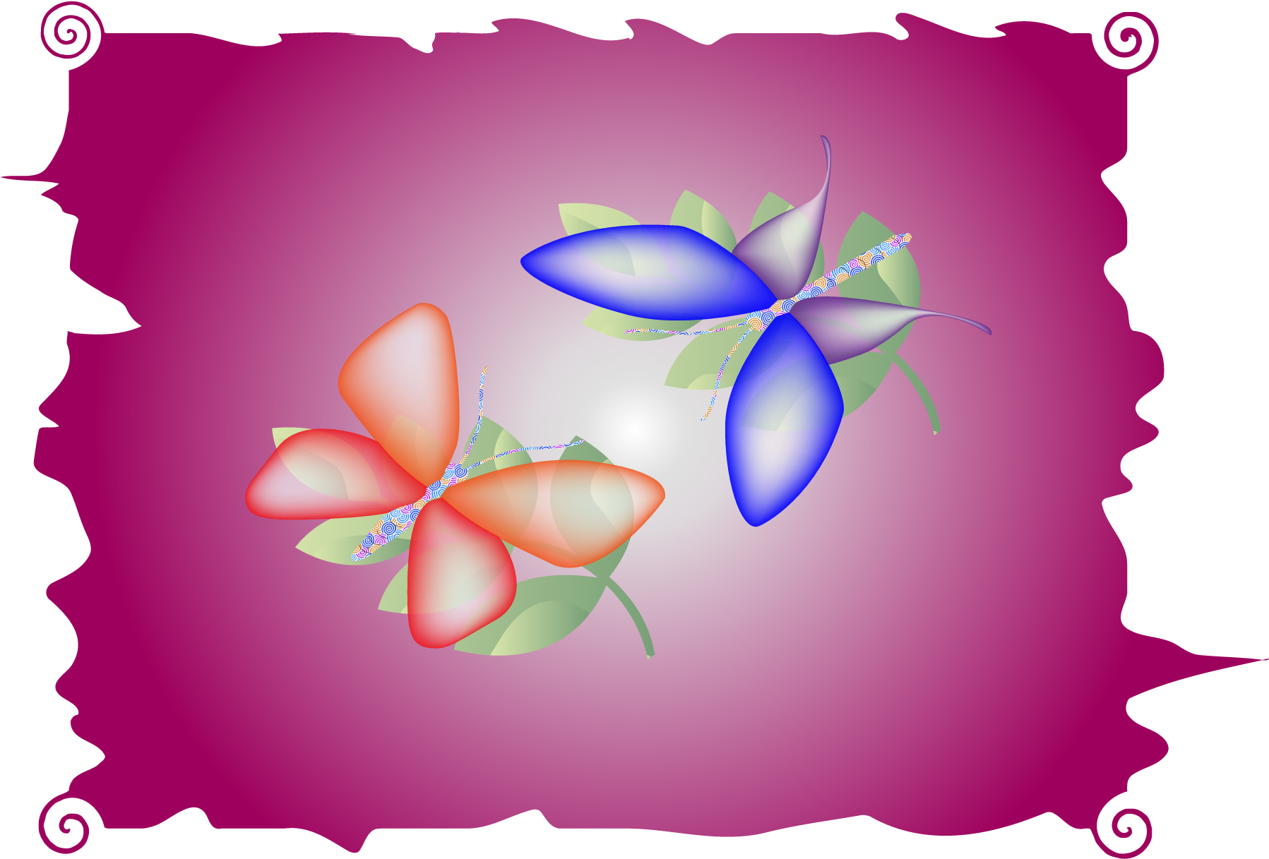 Borboletas - Flower (2045x1454)