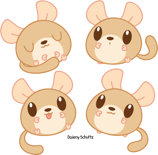Hamtaro And Friends - Drawing (650x640)