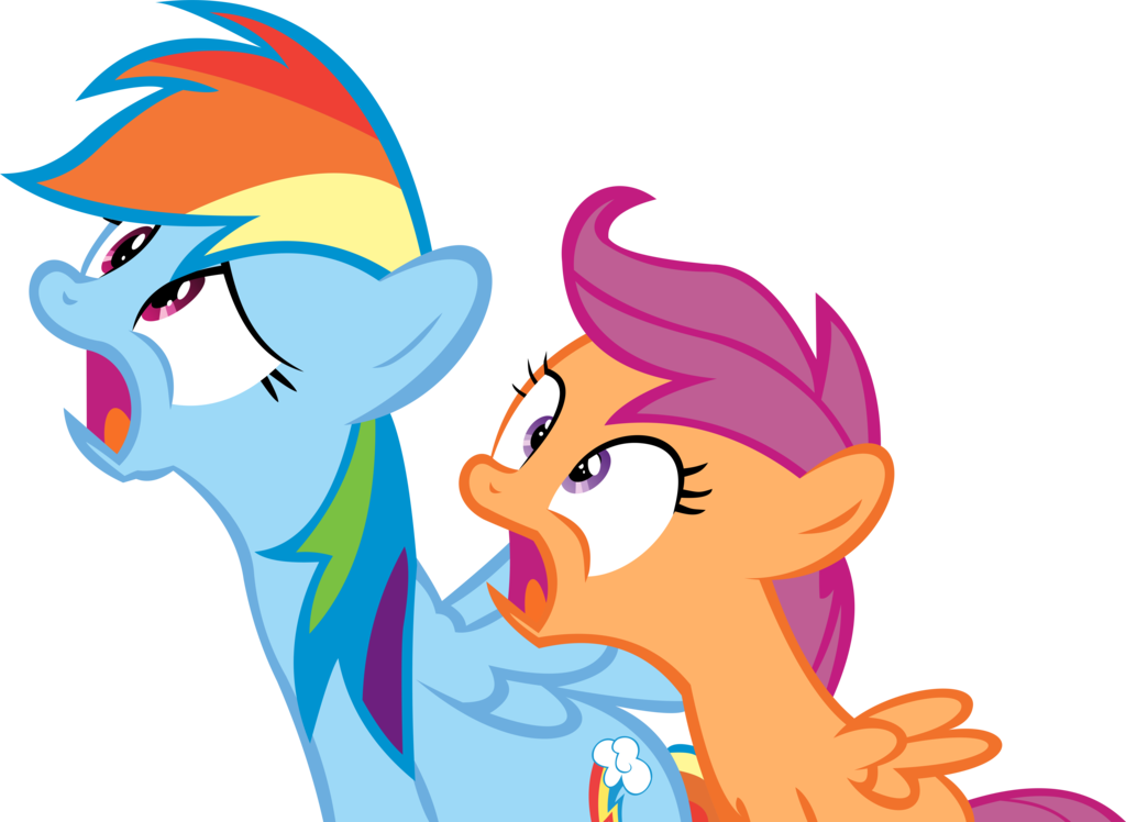 Rainbow - Mlp Scootaloo And Rainbow Dash (1024x748)