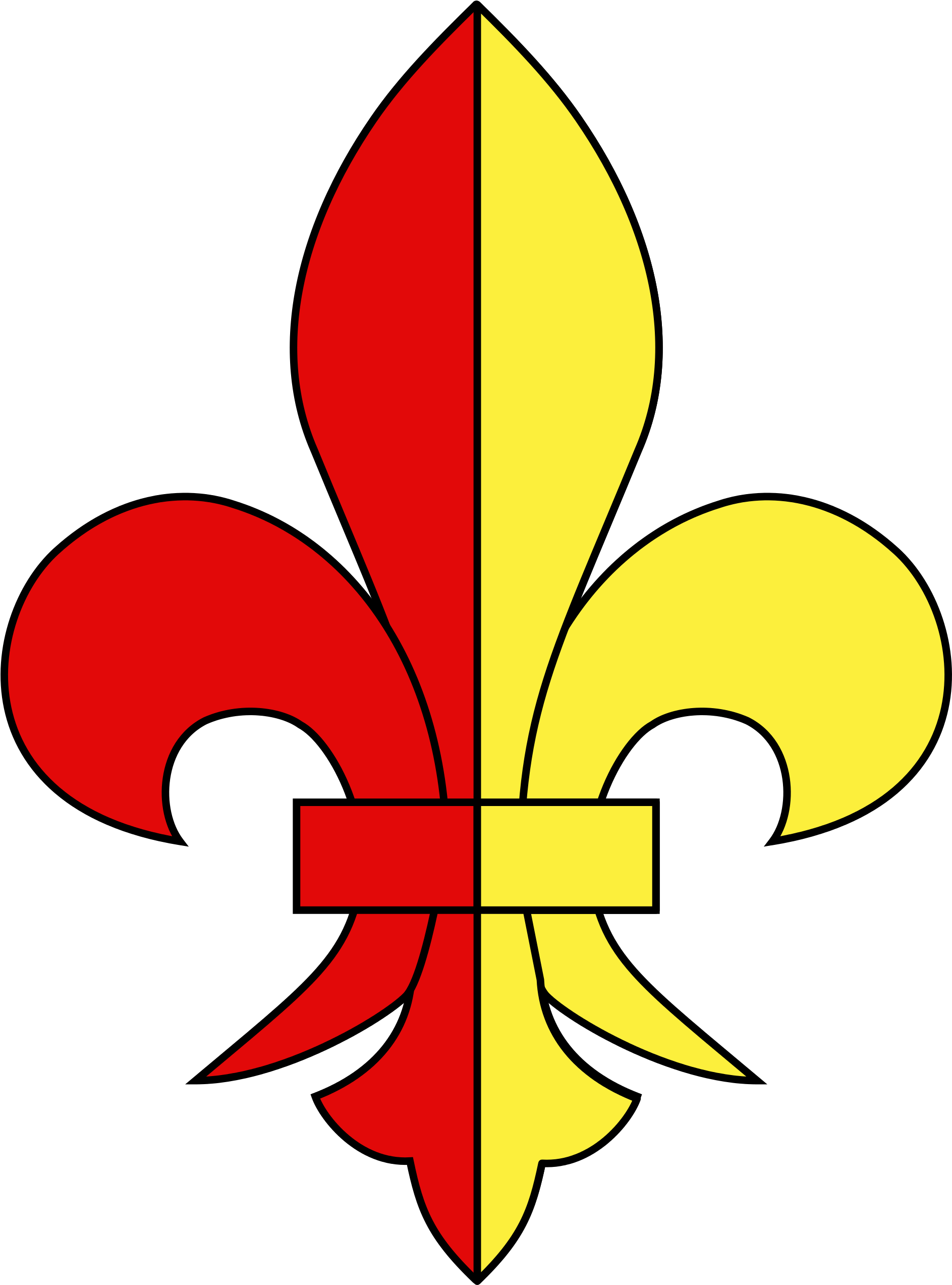 Open - Blue Fleur De Lis (2000x2828)