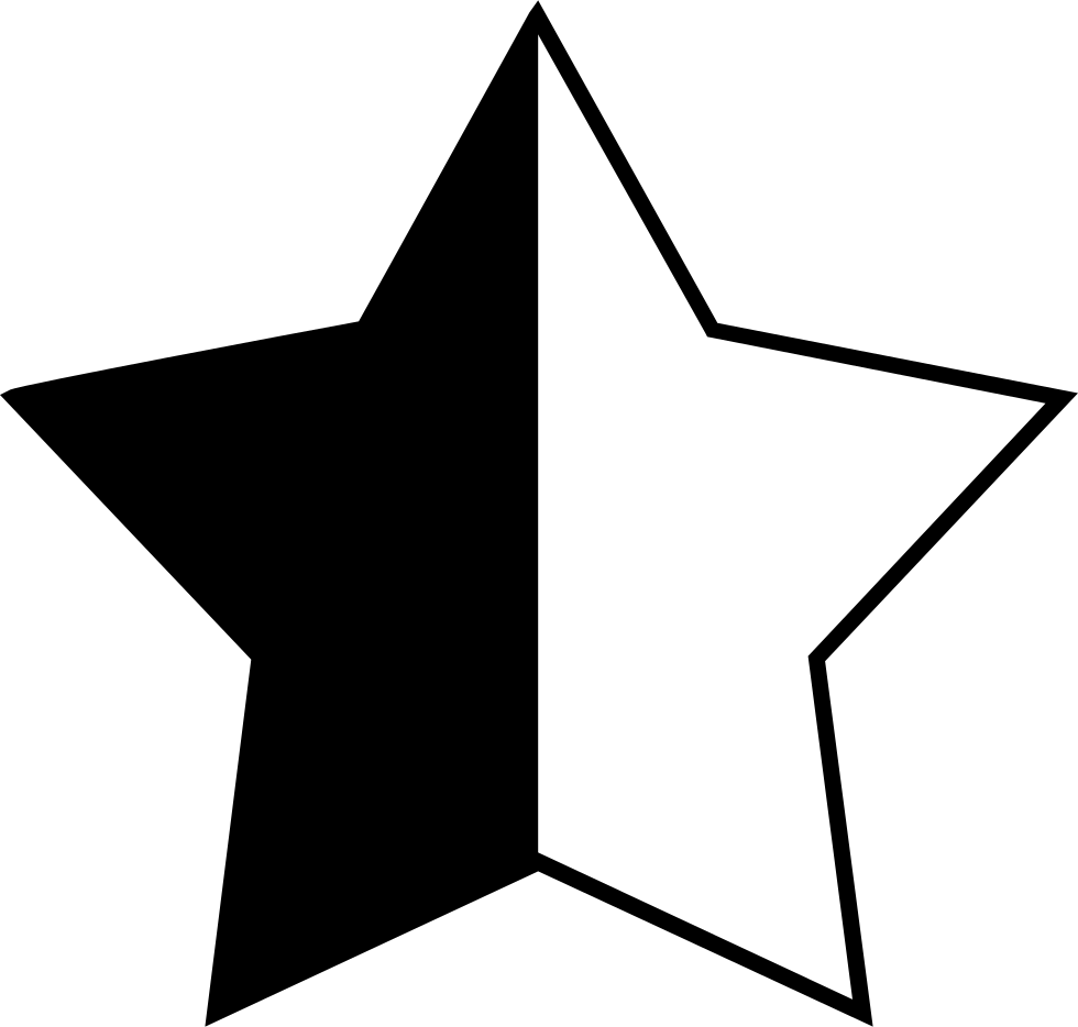 A Half Star Rating - Half Star (980x934)