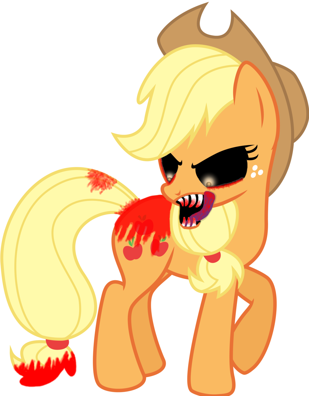 Dark Applejack - Super Saiyan (1024x1312)