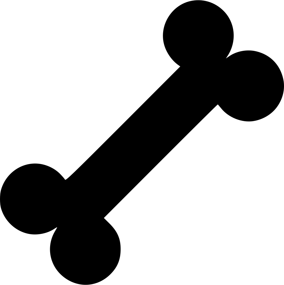 Bone Comments - Dog Bone Svg (980x982)
