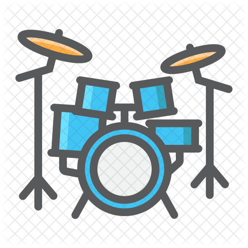 Drum-set Icons - Drum Kit Icon (512x512)