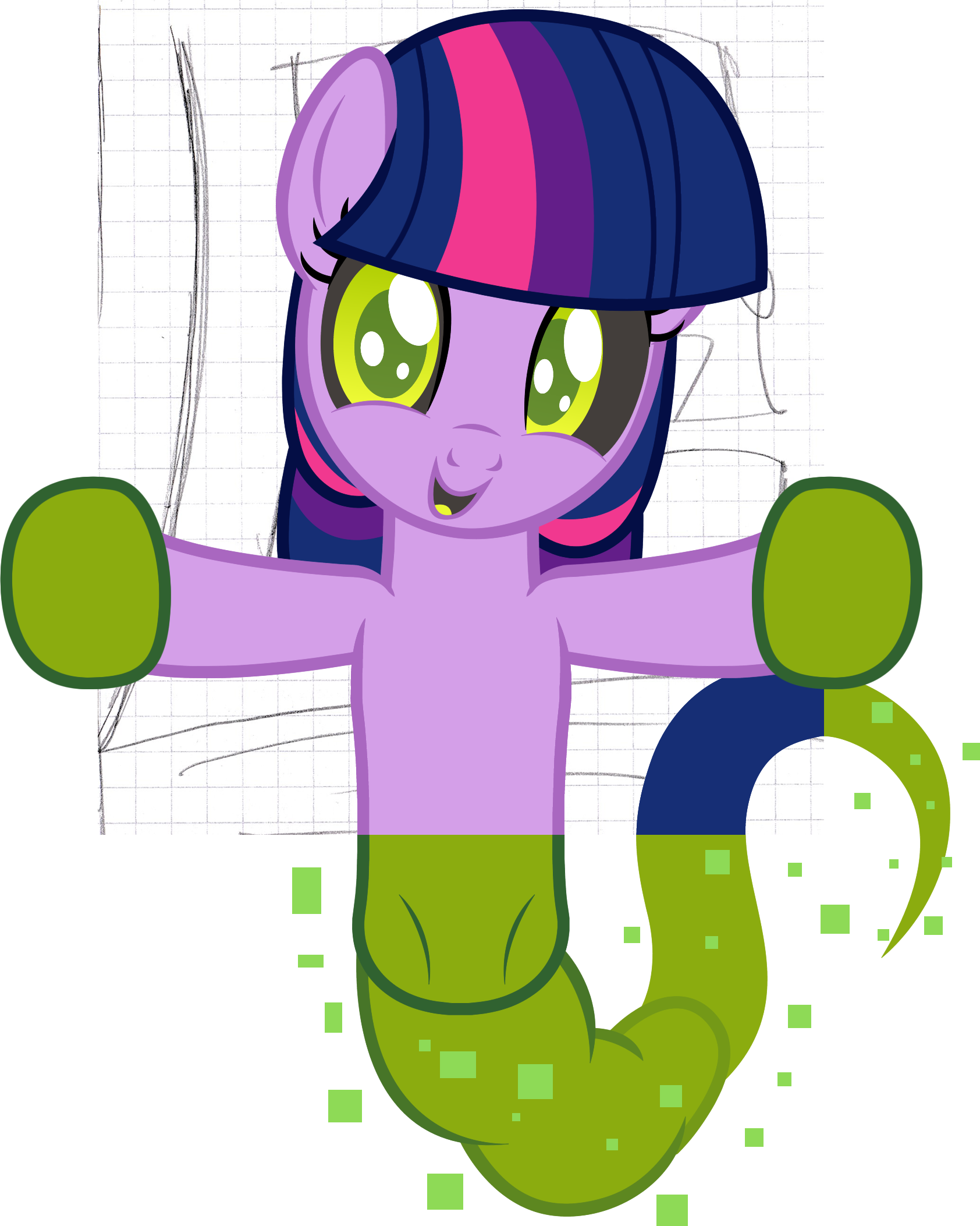 Computer Virus Pony - Cartoon (1684x2106)